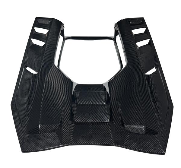 Grote foto dit betreft een lamborghini revuelto carbon motor cover klep paneel auto onderdelen tuning en styling