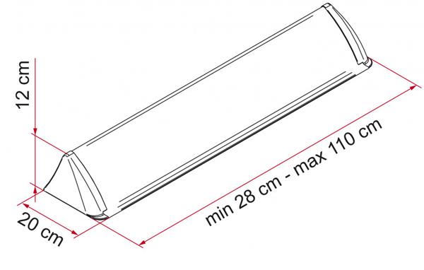 Grote foto fiamma spoiler universal caravans en kamperen caravan accessoires