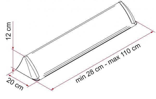 Grote foto fiamma spoiler universal caravans en kamperen caravan accessoires