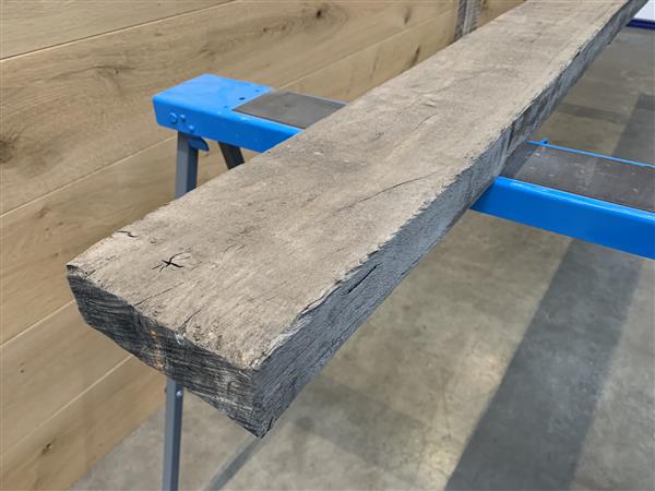 Grote foto oude eikenhouten gedroogde balken 45x140 300cm 120456 doe het zelf en verbouw hout en planken