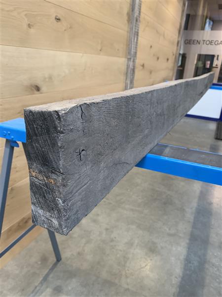 Grote foto oude eikenhouten gedroogde balken 45x140 300cm 120456 doe het zelf en verbouw hout en planken