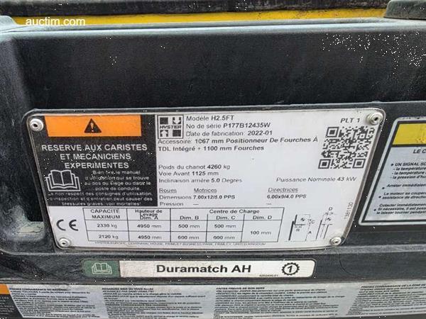 Grote foto hyster h2.5 heftruck 2022 agrarisch heftrucks