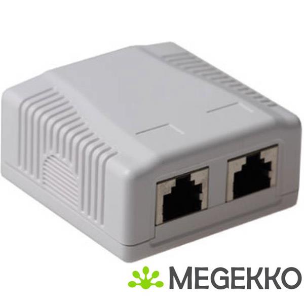 Grote foto act modulair opbouwdoos shielded 2 voudig cat6a computers en software netwerkkaarten routers en switches