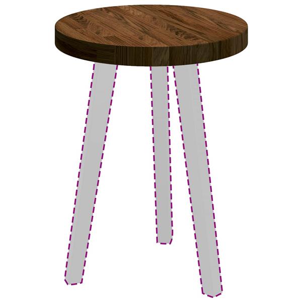 Grote foto vidaxl tafelblad lichtbruin 40 x 4 cm massief eikenhout antiek en kunst stoelen en banken