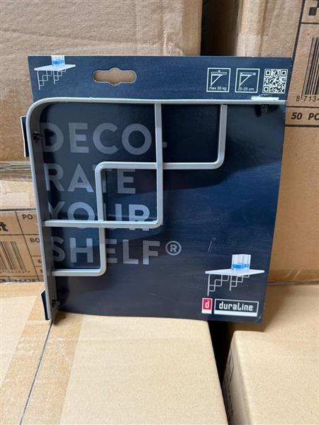 Grote foto partij 500x duraline plankdragers 2 soorten nieuw zakelijke goederen partijgoederen