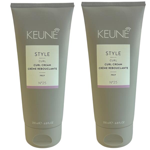 Grote foto keune 2 x style curl cream 200 ml kleding dames sieraden