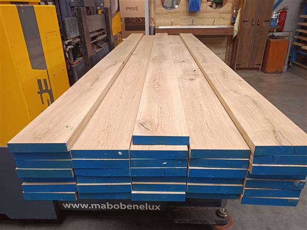 Grote foto 40x220mm 385cm eiken doe het zelf en verbouw hout en planken