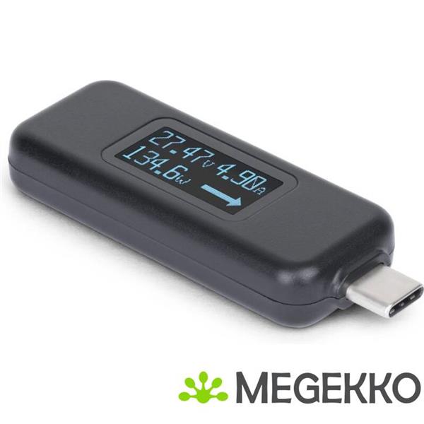 Grote foto startech.com usb c power tester digitale multimeter bidirectionele stroom en spanningsmeter tot computers en software overige computers en software
