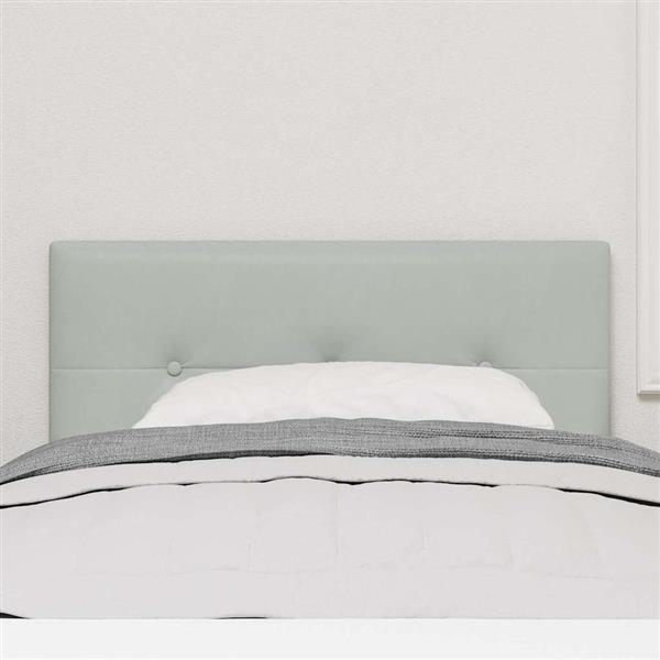 Grote foto vidaxl hoofdbord met hoofdeinde lichtgrijs 100 cm fluweel antiek en kunst stoelen en banken