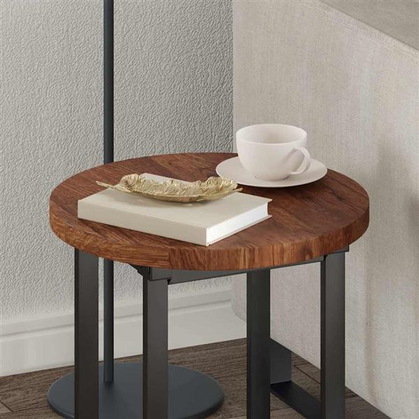 Grote foto vidaxl tafelblad donkerbruin 40 x 2.5 cm massief eikenhout antiek en kunst stoelen en banken