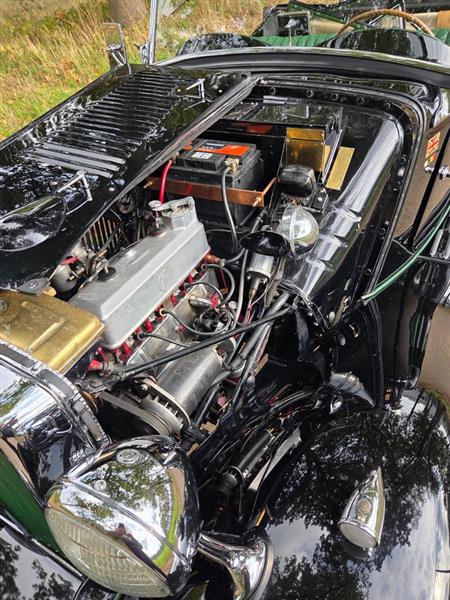 Grote foto mg td zwart 1953 auto mg