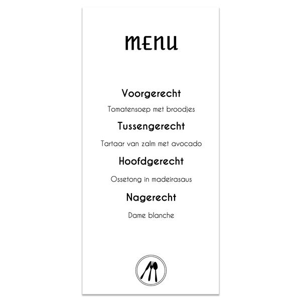 Grote foto diner 21 menukaarten diversen overige diversen