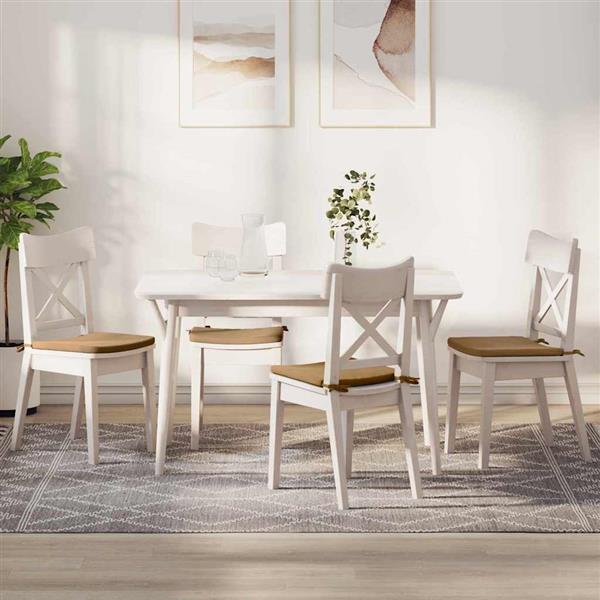 Grote foto vidaxl zitkussens 4 pcs bruin 40 x 40 x 3 cm fluweel huis en inrichting woningdecoratie