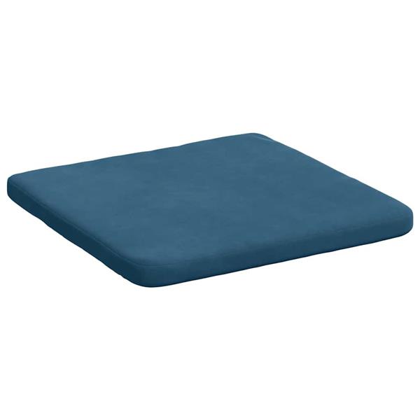 Grote foto vidaxl zitkussens 4 pcs blauw 40 x 40 x 3 cm fluweel huis en inrichting woningdecoratie