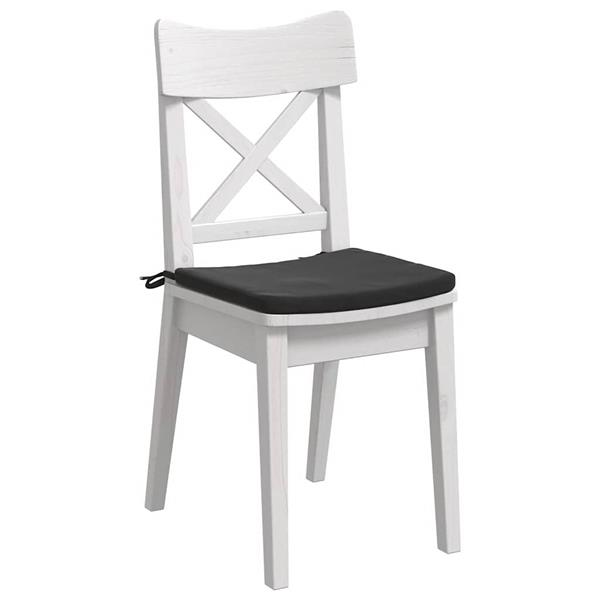 Grote foto vidaxl zitkussens 4 pcs zwart 40 x 40 x 3 cm fluweel huis en inrichting woningdecoratie