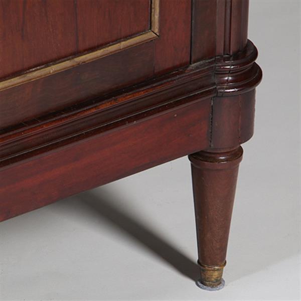 Grote foto louis seize boekenkast in mahonie ca 1800 ronde hoeken goud getrimd no.342030 antiek en kunst stoelen en banken