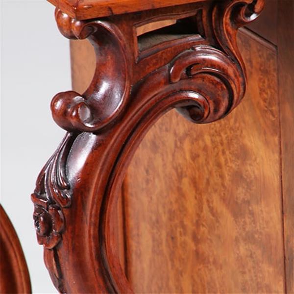 Grote foto davenport in wortelnoten met geheim pop up vak ca 1870 no.342060 antiek en kunst overige in antiek gebruiksvoorwerpen