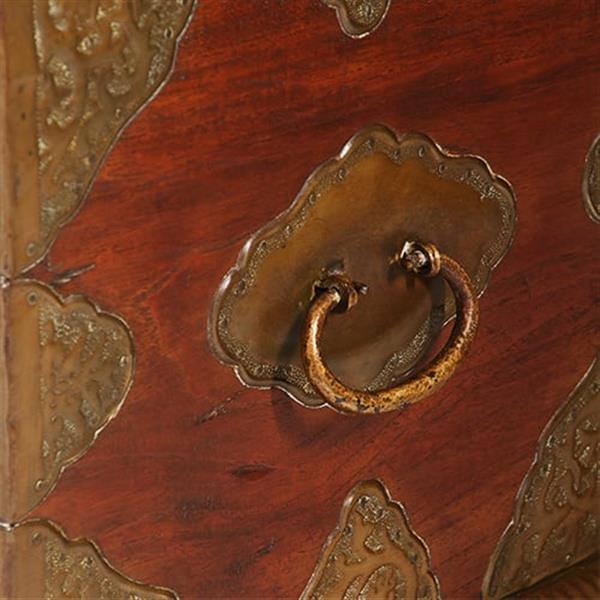 Grote foto koloniaal documenten kistje djatihout messing beslagen ca 1850 no.350201 antiek en kunst stoelen en banken