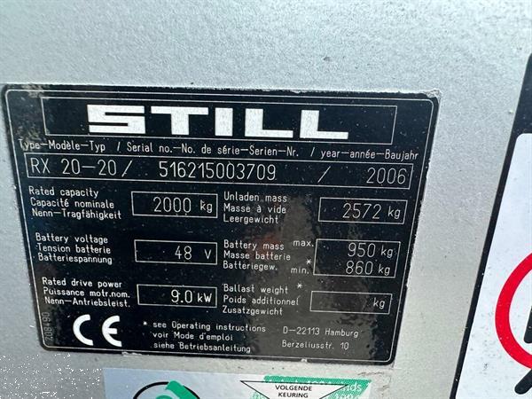 Grote foto vs 22502 elektrische triplex heftruck still rx20 20 sideshift freelift agrarisch heftrucks