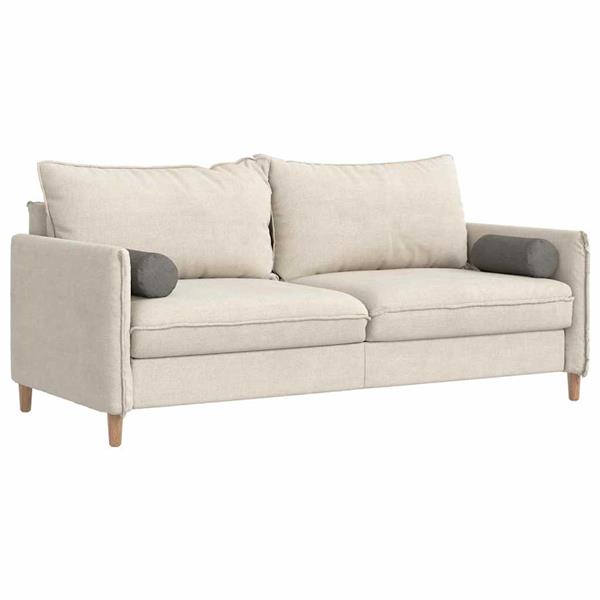 Grote foto vidaxl bolster kussens 2 pcs lichtgrijs 15 x 40 cm katoen stof huis en inrichting woningdecoratie