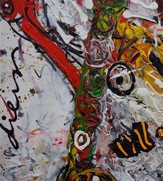 Grote foto peter diem abstract white bird antiek en kunst abstract