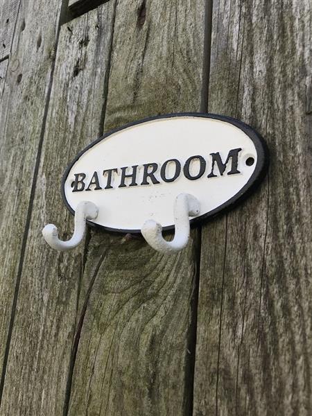 Grote foto kapstok bathroom 2 haaks gietijzer huis en inrichting woningdecoratie