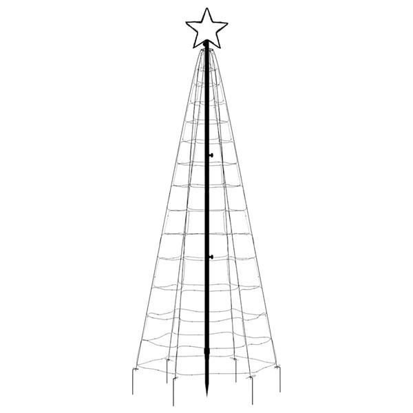 Grote foto vidaxl led kerstboom met spikes 220 led warm wit 180 cm diversen overige diversen