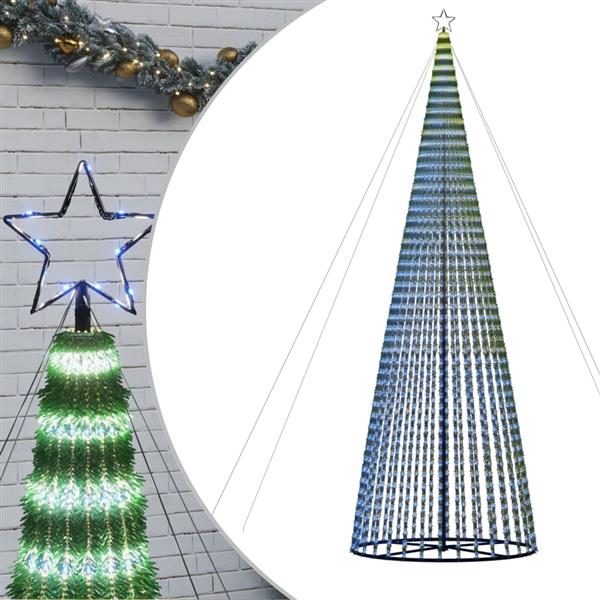 Grote foto vidaxl led kerstboom 1544 leds 500 cm blauw diversen overige diversen