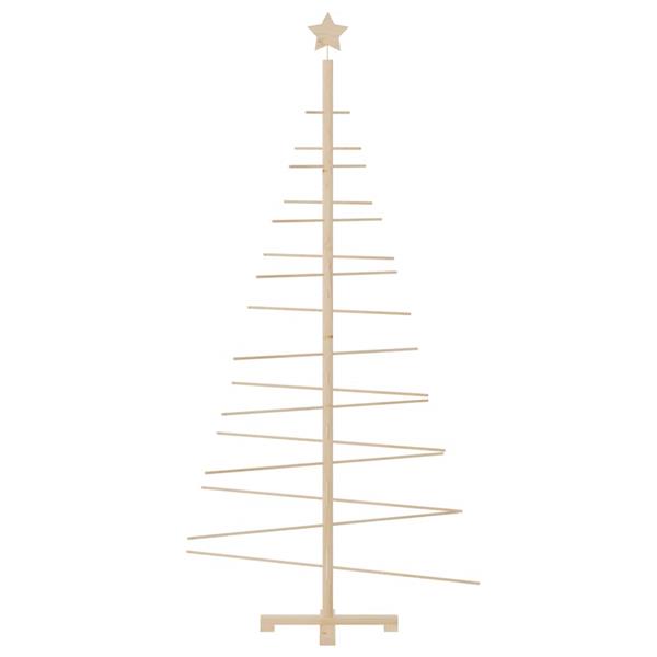 Grote foto vidaxl kerstdecoratie kerstboom 180 cm massief grenenhout diversen overige diversen