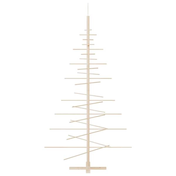 Grote foto vidaxl kerstdecoratie kerstboom 180 cm massief grenenhout diversen overige diversen