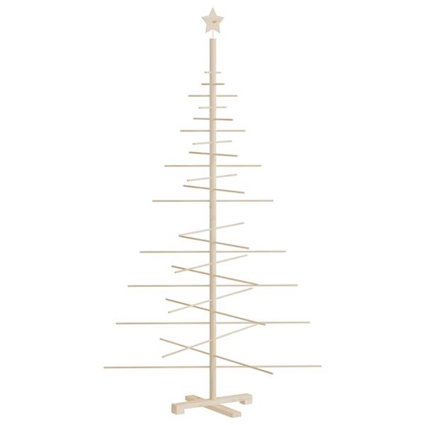 Grote foto vidaxl kerstdecoratie kerstboom 180 cm massief grenenhout diversen overige diversen