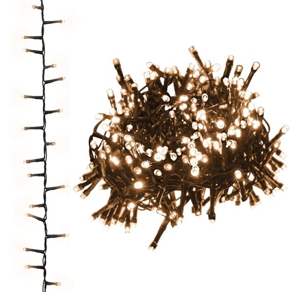 Grote foto vidaxl lichtslinger compact met 400 led warmwit 13 m pvc diversen overige diversen