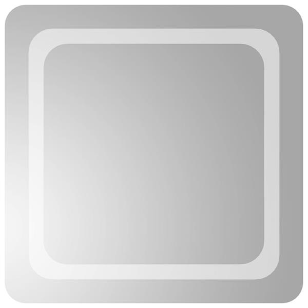 Grote foto vidaxl badkamerspiegel led 50x50 cm antiek en kunst spiegels