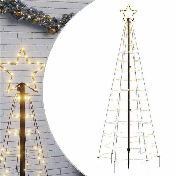 Grote foto vidaxl led kerstboom met spikes 220 led warm wit 180 cm diversen overige diversen