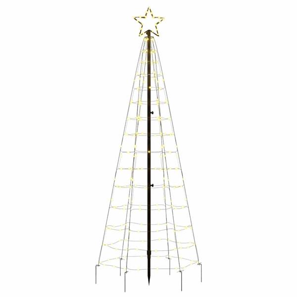 Grote foto vidaxl led kerstboom met spikes 220 led warm wit 180 cm diversen overige diversen