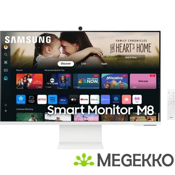 Grote foto samsung smart m8 ls32dm801uuxen 32 4k ultra hd usb c va monitor computers en software overige computers en software