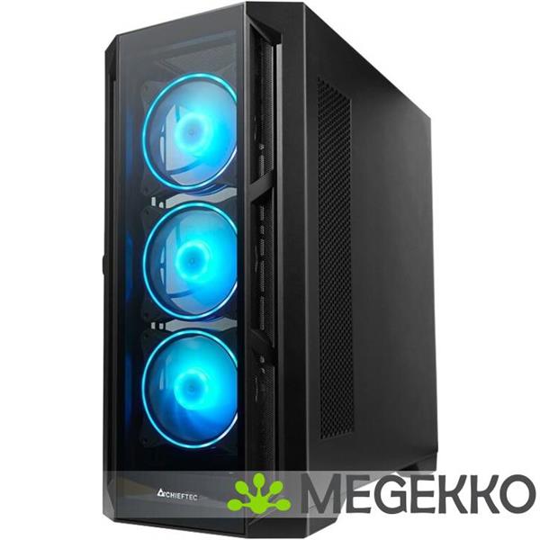 Grote foto chieftec apex atx midi tower zwart computers en software behuizingen en kasten