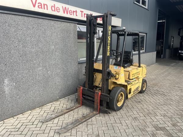 Grote foto heftruck forklift hyster h2.50xl duplo355 sideshift isuzu diesel agrarisch heftrucks