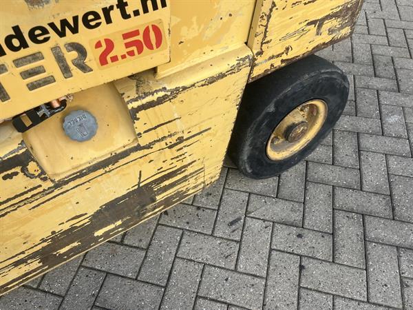 Grote foto heftruck forklift hyster h2.50xl duplo355 sideshift isuzu diesel agrarisch heftrucks