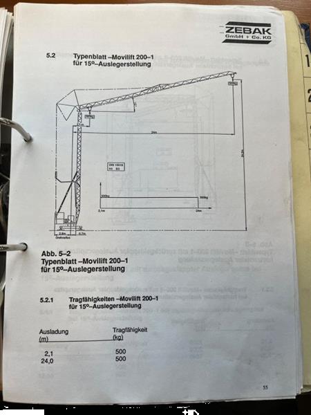 Grote foto daf 2500 zebak movilift 200 1 380v electric 1999 bouwkraan doe het zelf en verbouw kranen en graafmachines