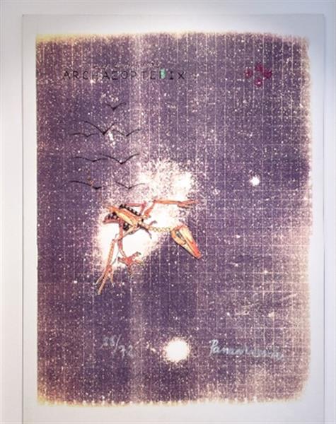 Grote foto nieuw werk van roger raveel en panamarenko antiek en kunst overig