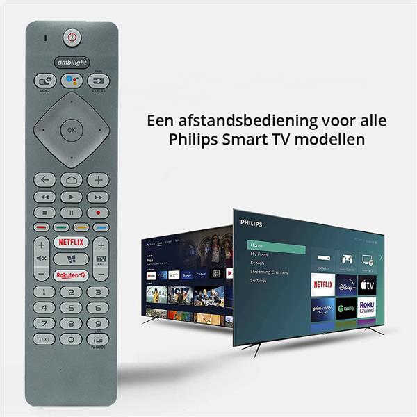 Grote foto slimtron universele afstandsbediening voor philips ambilight smart tvs computers en software overige