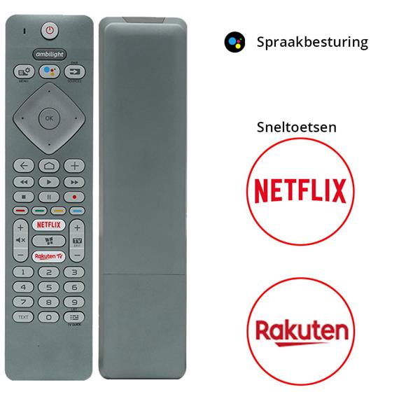 Grote foto slimtron universele afstandsbediening voor philips ambilight smart tvs computers en software overige