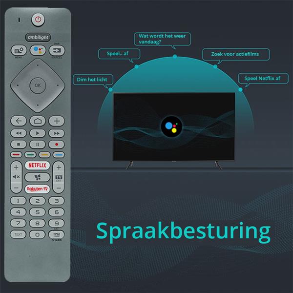 Grote foto slimtron universele afstandsbediening voor philips ambilight smart tvs computers en software overige