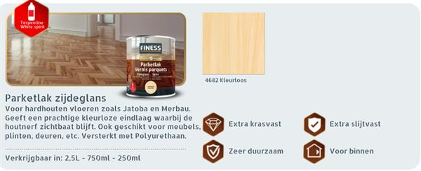 Grote foto parketlak zijdeglans kleurloos 750 ml doe het zelf en verbouw verven en sierpleisters