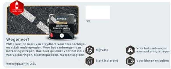 Grote foto wegenverf wit 750 ml doe het zelf en verbouw verven en sierpleisters