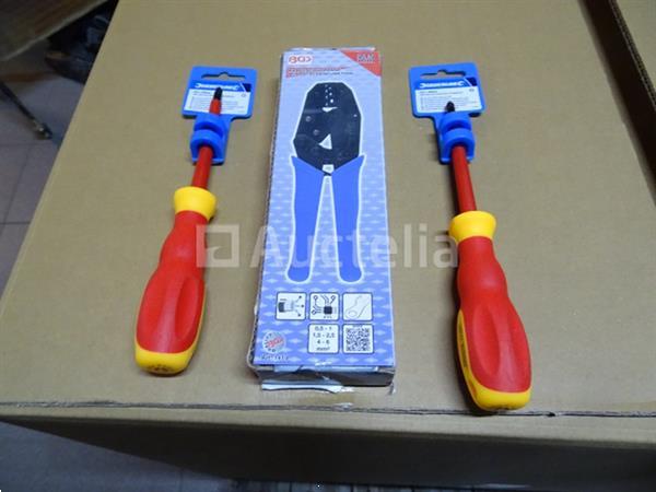 Grote foto bgs 1419 krimptang 2 pz2 kruisschroevendraaiers doe het zelf en verbouw gereedschappen en machines