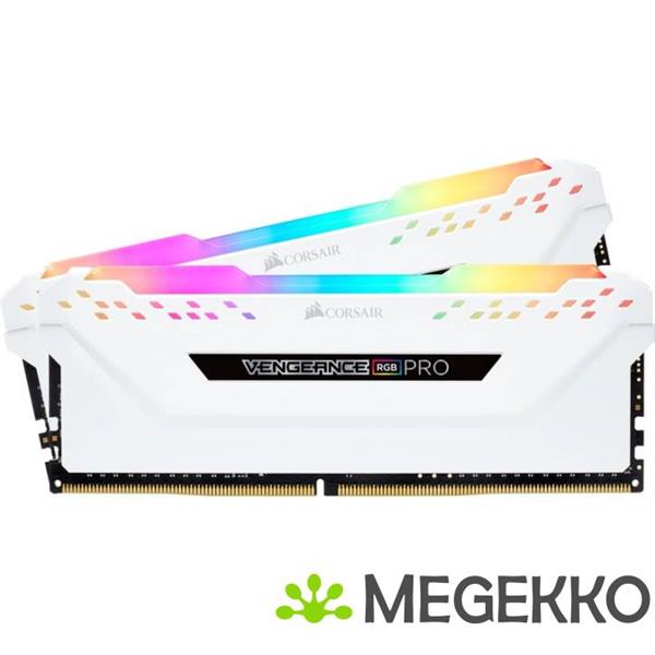 Grote foto corsair ddr4 vengeance rgb pro 2x16gb 3200 white computers en software harde schijven