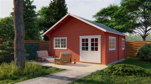 Grote foto blokhut tuinhuis big llanes 44 mm vuren tuin en terras tuinhuisjes en blokhutten