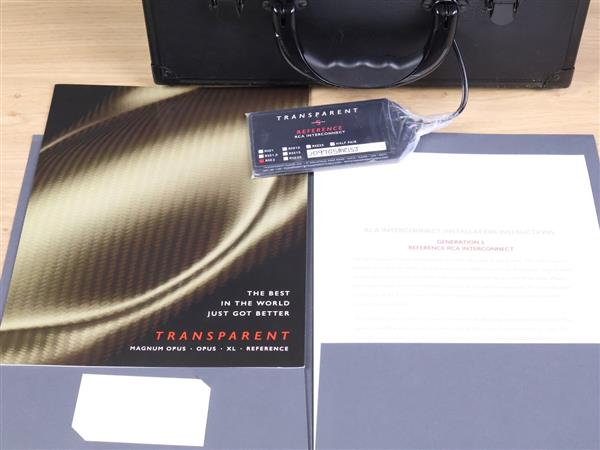 Grote foto transparent reference hi z g5 highend audio interconnects rca 2 0 metre audio tv en foto onderdelen en accessoires